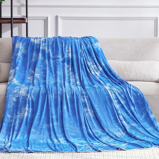 Guohaoi Cooling Blanket (90"x108"King Size) for HotSleepers,Decortive Tie Dye,Absorbs Heat to Keep Body Cool for Night Sweats,Arc-Chill Q-Max >0.5Cool Fiber,Keep Cool,All-Season.