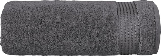 Elegant Comfort Premium Turkish Cotton 1 Piece Jumbo Bath Towel - 35 x 70 inch, Luxurious Hotel Spa Quality 100% Turkish Cotton Large Bath Towel - Highly Absorbent - Soft Bathroom Towel, Gray