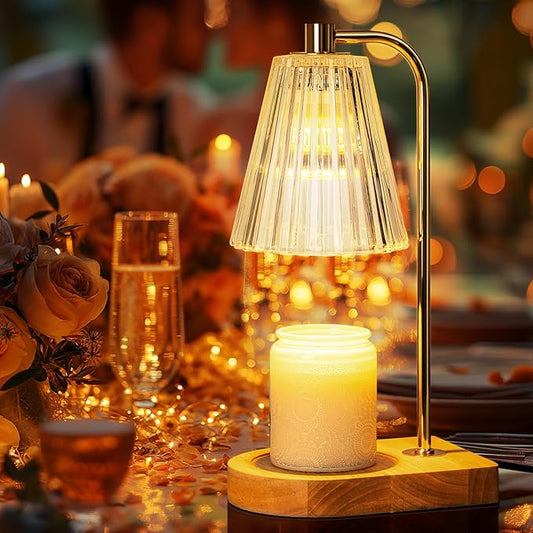 Wedding Gifts for Couples 2025, Candle Warmer Lamp for Engagement Gifts, Bridal Shower Present, Wedding Registry Gifts for Newly Wed Bride and Groom, Candle Wax Warmer Lamp with 2 Bulbs