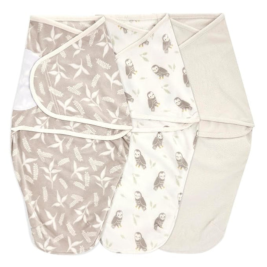 aden + anais??Essentials Easy Swaddle??wrap 1.5 TOG 3 Pack Rockland Marsh Velboa (0-3 Months)