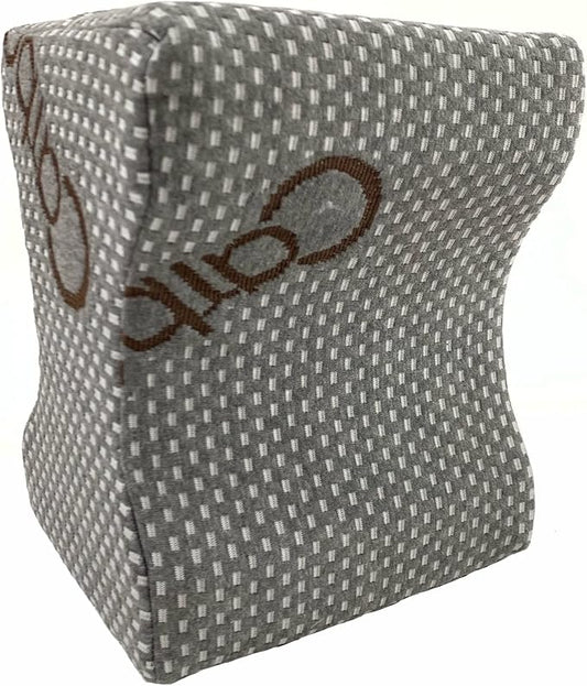 Sacred Thread Memory Foam Knee Pillow for Side Sleepers, for Knee, Hip, and Back Pain, Cooling Rayon Made from Bamboo Cover, Pillow for Between Legs (Grey Bone)