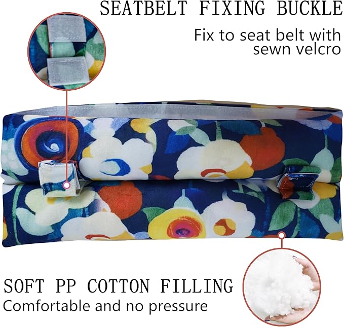 Mastectomy Pillow, Hysterectomy Pillow, Post Heart Surgery Seatbelt Pillow, C Section Recovery Pillow, Port Pillow for Chemo Patients, Pacemaker Seatbelt Protection, Breast Cancer Gifts for Women