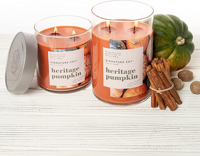 Lidded Heritage Pumpkin Scented Candle