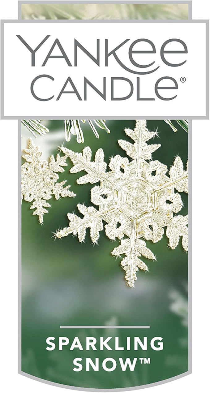 Yankee Candle Sparkling Snow Scented, Classic 22oz Large Jar Single Wick Candle, Over 110 Hours of Burn Time | Holiday Gifts for All