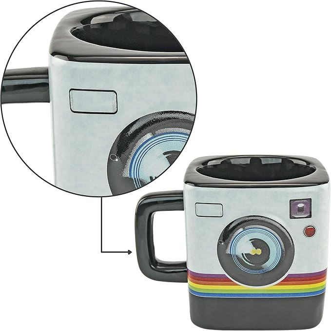 Instant Camera Ceramic Mug, 9oz - Fairly Odd Novelties - Fun Hipster Coffee & Tea Cup