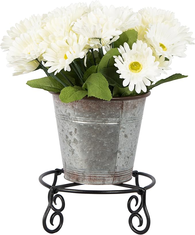 Achla Designs Piazza Flower Pot Plant Stand, Small,Black