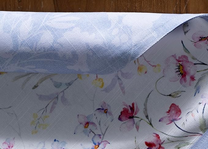 Maison d' Hermine Placemats Set of 4 100% Cotton Washable Cloth Place Mats, Reusable Table Mats for Kitchen Dining Decoration, Party, Wedding, Restaurant Spring/Summer (Summer Floral, 13" x 19")