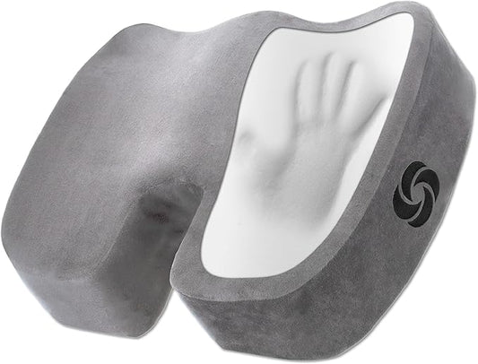 SAMSONITE, Orthopedic Seat Cushion for Office Chair or Car Seat [HIGH GRADE - MEMORY FOAM], Versatile Supportive Pillow with Soft Plush Cover [2.75" THICKNESS], Gray…