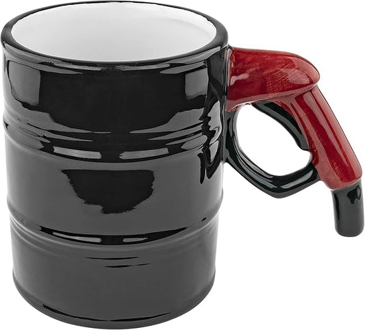 Oil Drum Gas Pump Handle 14oz Ceramic Coffee & Tea Mug - Fairly Odd Novelties