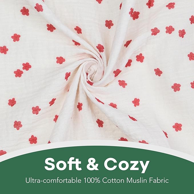 Extra Soft Muslin Fitted Crib Sheets 100% Cotton Baby Crib Sheets for Standard Crib Mattress | 28 X 52 Inches