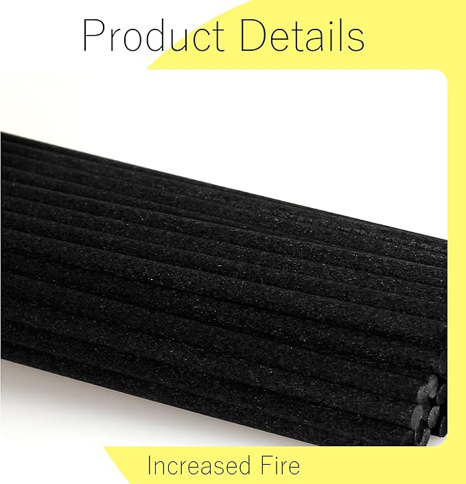 Black Oil Diffuser Sticks 50pcs 11.8in/30cm×0.118in/3mm Fragrance Refill Fibre Reed Thick Diffuser Sticks for Diffuser Black Reed Diffuser Sticks for Home Office Spa and Bedroom