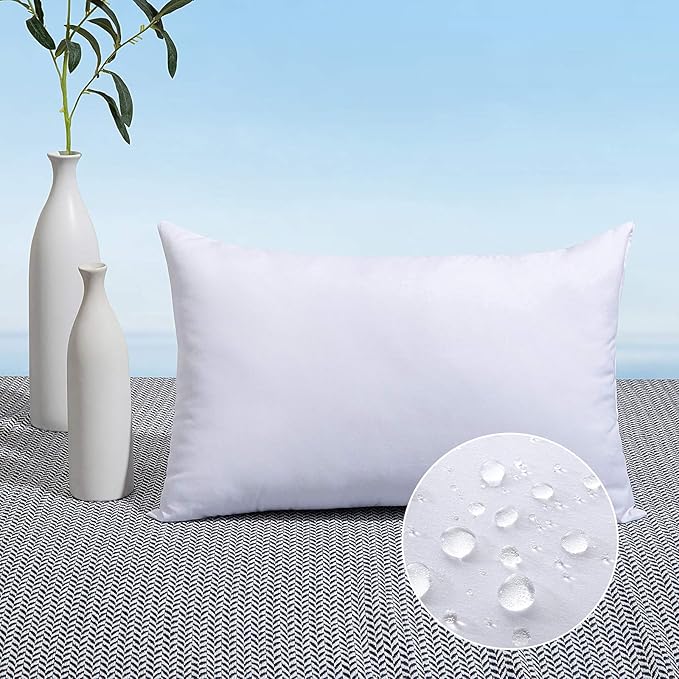 MIULEE 20x26 Pillow Insert Throw Pillow Insert, Outdoor Pillows Water-Resistant Premium Outdoor Pillow Stuffer Sham Rectangle for Couch Sofa Patio Furniture Cushion Porch Swing