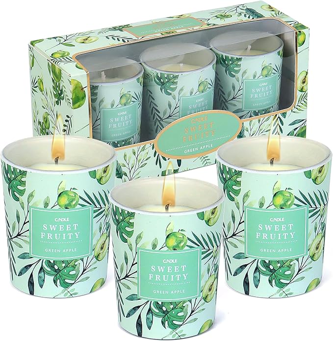 Scented Candles Gifts for Women， 3 PCS Soy Candles for Home Scented, Jar Candle Gift Set for Wife Friends Bath Yoga Birthday Christmas Valentine Anniversary(English Pear & Little Canglan)