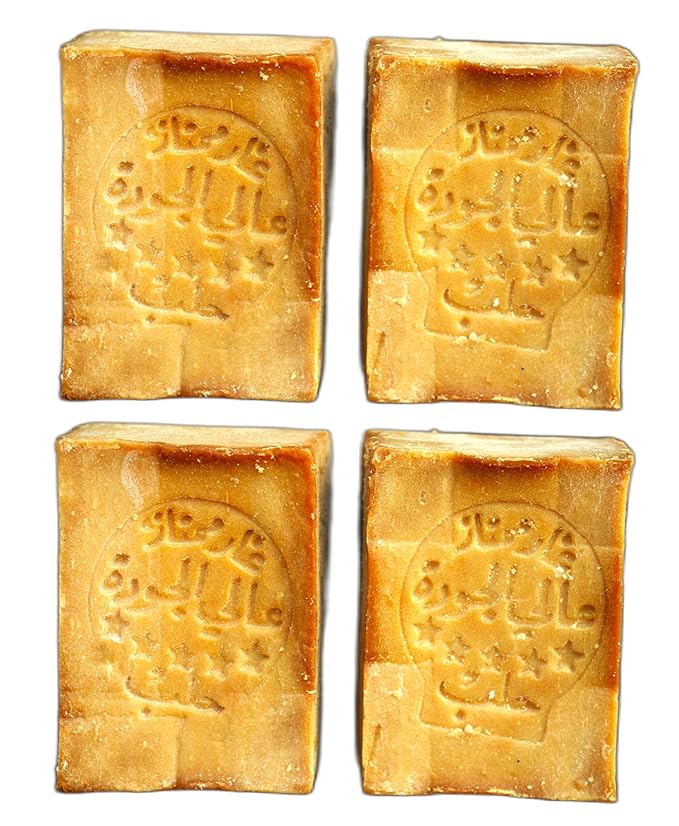 Aleppo Soap (4 Pack - 7 oz each)%20 Laurel Oil,%80 Olive Oil, Traditional Production, Natural - Vegan – Handmade