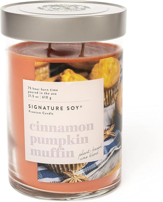 Lidded Cinnamon Pumpkin Muffin Scented Candle