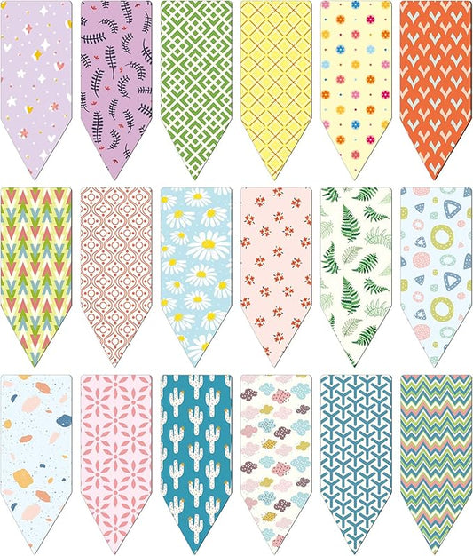 108 Pieces Magnetic Bookmarks Colorful Arrow Shaped Classic Magnetic Page Markers Page Clips Bookmark Set for Students Teachers School Home Office Reading Supplies, 18 Styles