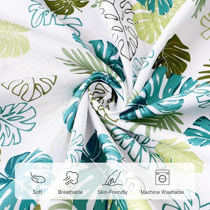 3 Pack Fitted Crib Sheets, Ultra Soft Breathable Comfortable Baby Sheet Set for Boys Girls Neutral, 28x52 Inch Fits Standard Crib and Toddler Mattresses, Leaf