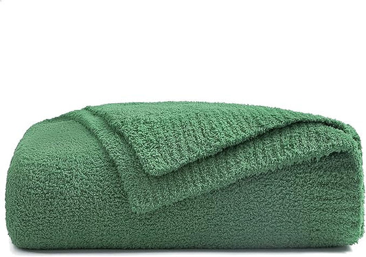 bearberry Super Soft Fluffy Throw Blanket Lightweight Cozy Warm Throw Blankets for Couch Bed Sofa All Season (Avocado Green, 50”x60”)