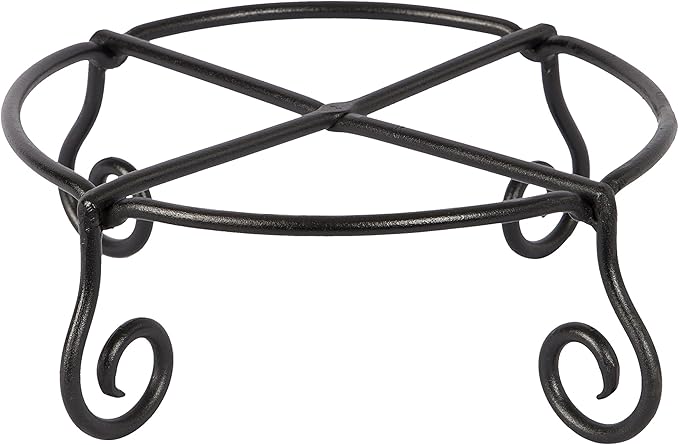 Achla Designs Piazza Flower Pot Plant Stand, Small,Black