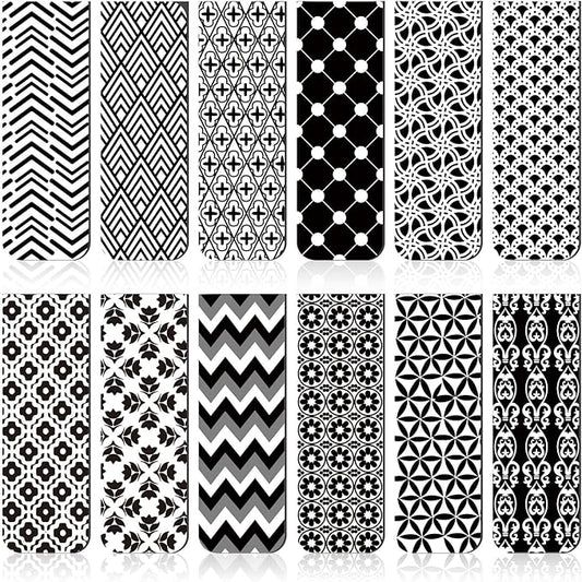 Zonon 24 Pcs Magnetic Bookmarks Clips for Women Christmas Bookmark Magnetic Page Markers for Women Colorful Page Markers for Students Teachers Reading Xmas Gift(Simple)