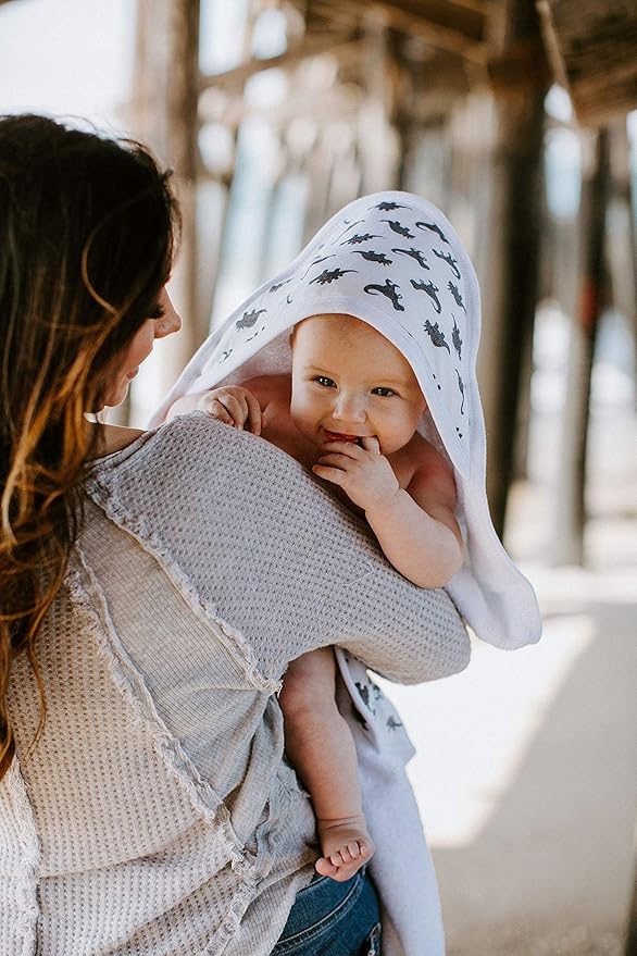 Copper Pearl Hooded Bath Towels Premium Knit/Terry Cloth Baby Towels with Hood, Pockets, and Cool Designs - Great to Gift and Make Bath Time Fun - Baby Bath Towel, Wild