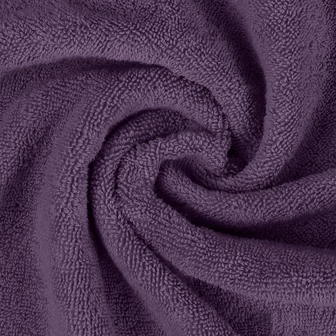 Utopia Towels 6 Piece Premium Hand Towels Set, 16 by 28 inches, 100% Ring Spun Cotton, Lightweight and Highly Absorbent Towels for Bathroom, Travel, Camp, Hotel, and Spa, Plum