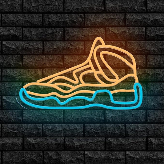 Sneaker Neon Sign Sports Shoe Neon Signs for Wall Decor,Dimmable LED Neon Light Sign for Bedroom Man Cave Sport Wall Art, Boy Birthday Gift, Room Decor