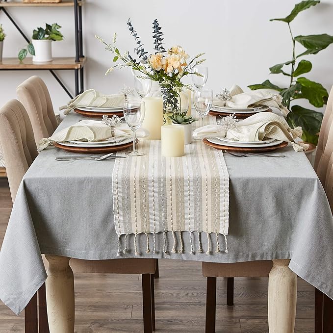 DII Southwest Collection Tabletop, Table Runner, 14x72, Natural
