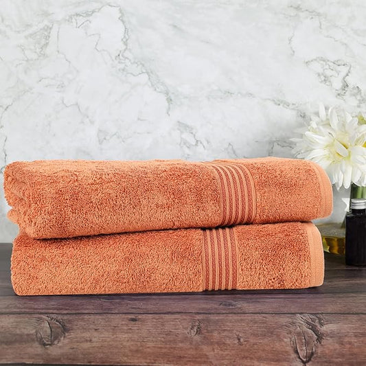 Superior Egyptian Cotton Bath Sheet Set, Oversized Towels for Home Bathroom, Master, Guest Bath, Decor Essentials, Quick Dry, Absorbent, Large Body Towel, Spa, Hotel, Resort, Set of 2, Caramel Brown