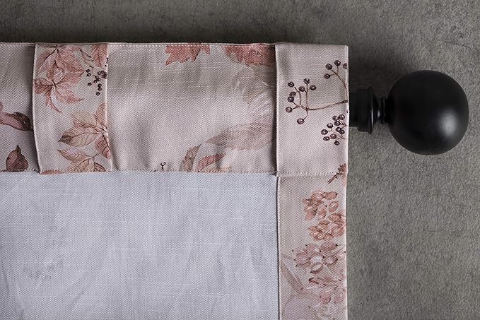 Maison d' Hermine Curtains for Living Room 100% Cotton 96 inch Length One Panel Light Filtering Curtains for Bedroom Windows with Rod and Loop Pockets Drapes (Equinoxe Beige, 50" W x 96" L)