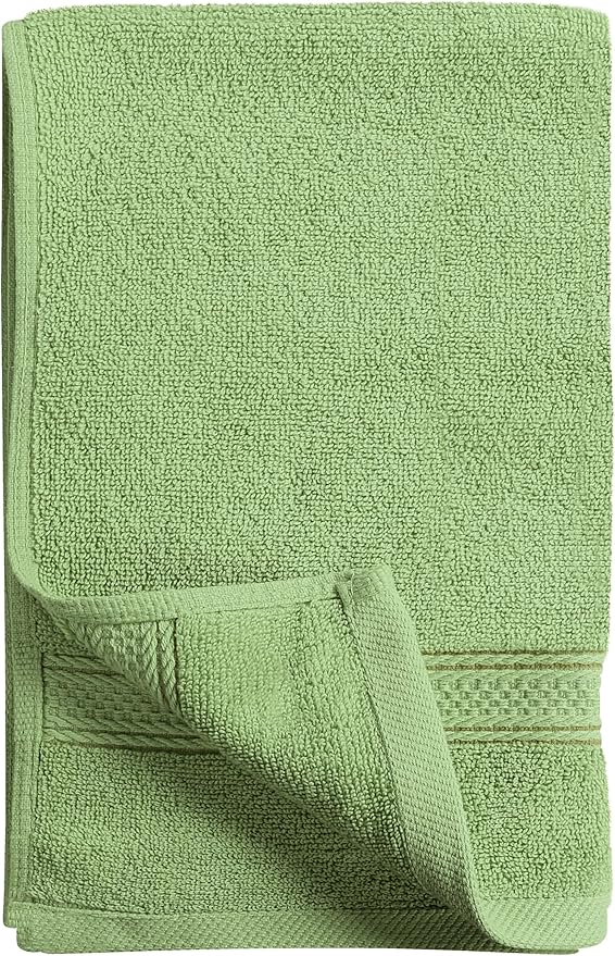 Utopia Towels 6 Pack Premium Hand Towels Set, 16 by 28 inches, 100% Ring Spun Cotton, Ultra Soft and Highly Absorbent 600GSM Towels for Bathroom, Gym, Shower, Hotel, and Spa, Sage Green
