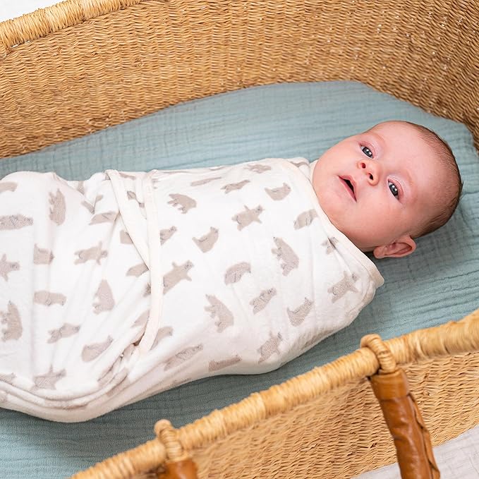 aden + anais??Essentials Easy Swaddle??wrap 1.5 TOG 3 Pack Little Woods Velboa (0-3 Months)