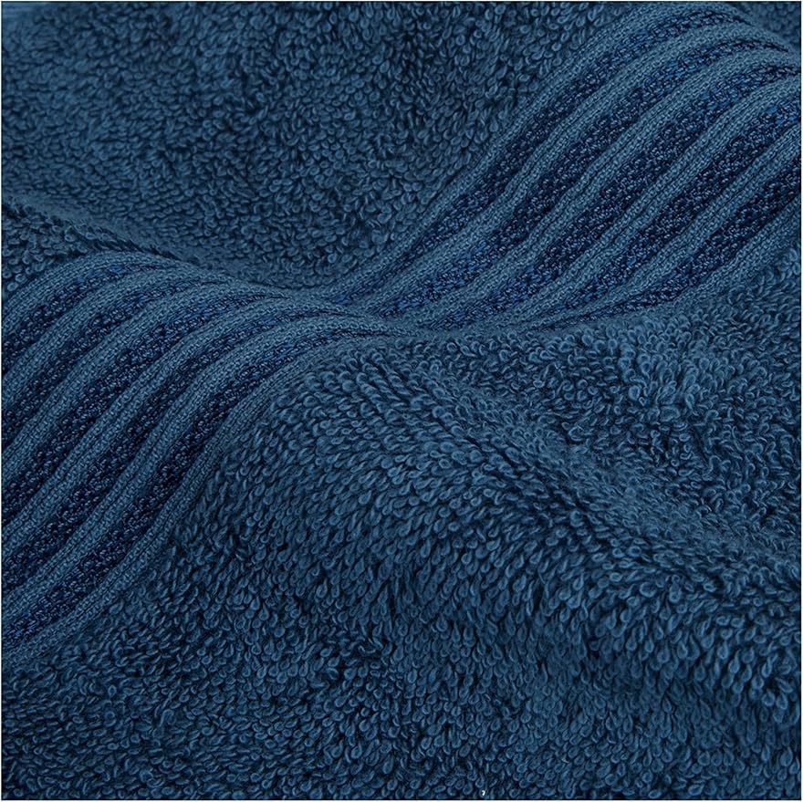 Superior Egyptian Cotton 4-Piece Bath Towel Set for Shower, Bath, Spa, Resort, Hotel, Soft Body Towels, Airbnb Essentials, Apartment, Dorm, Quick Dry, Absorbent, Bathroom Basics, Sapphire