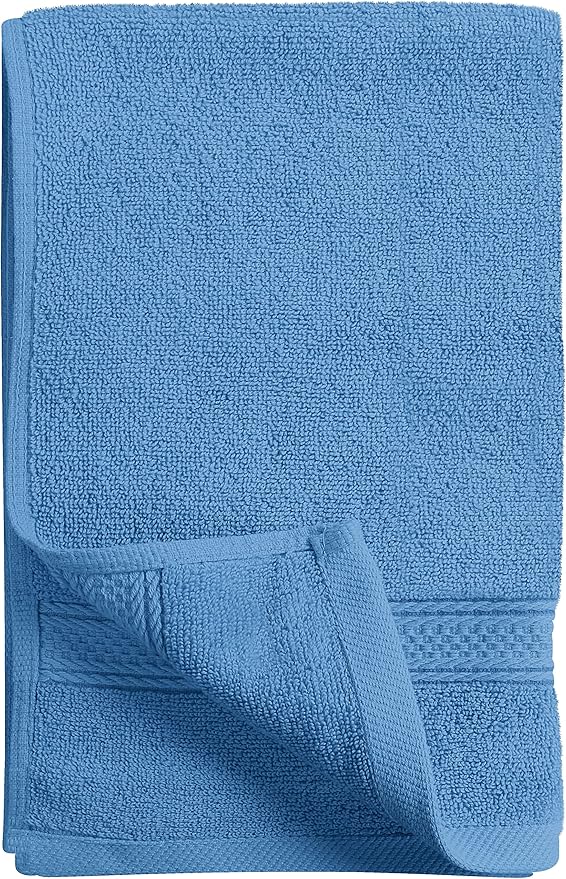 Utopia Towels 6 Pack Premium Hand Towels Set, 16 by 28 inches, 100% Ring Spun Cotton, Ultra Soft and Highly Absorbent 600GSM Towels for Bathroom, Gym, Shower, Hotel, and Spa, Electric Blue