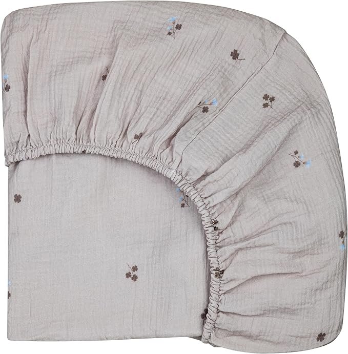 Extra Soft Muslin Fitted Crib Sheets 100% Cotton Baby Crib Sheets for Standard Crib Mattress | 28 X 52 Inches