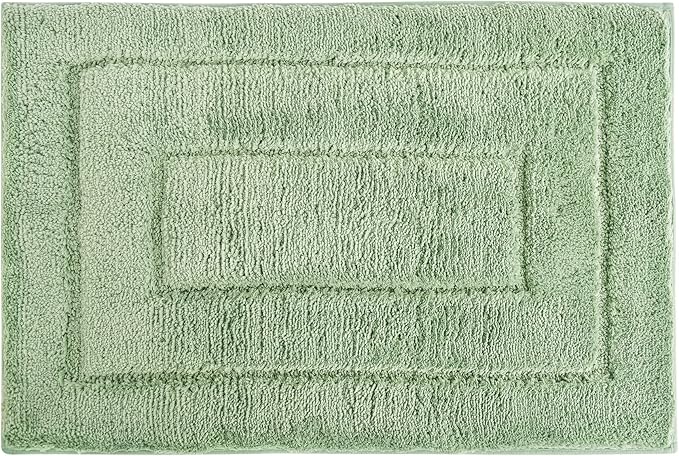 GRANNY SAYS Sage Green Bathroom Rugs Non Slip, 20" x 32", Bathroom Rugs Washable，Bath Rug for Shower Room，Bath Mats for Floor, Microfiber Bath Mat for Tub, Absorbent Shower Rug