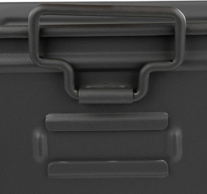 Spectrum Diversified Macklin, Stamped Steel & Wire Basket for Closet & Cubby Storage Vintage-Inspired Design with Customizable Label Plate, Medium, Industrial Gray, 1 Count (Pack of 1)