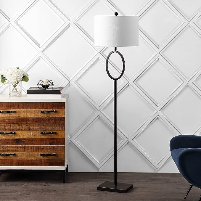 JONATHAN Y JYL1089B April 61" Metal Modern Contemporary LED Floor Lamp, Glam, Traditional, Office, Living Room, Family Room, Dining, Bedroom, Foyer, Oil Rubbed Bronze