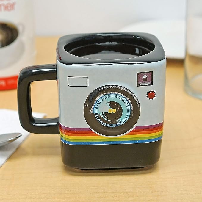 Instant Camera Ceramic Mug, 9oz - Fairly Odd Novelties - Fun Hipster Coffee & Tea Cup