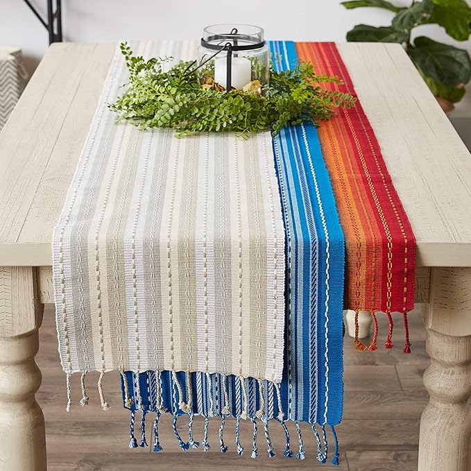 DII Southwest Collection Tabletop, Table Runner, 14x72, Natural
