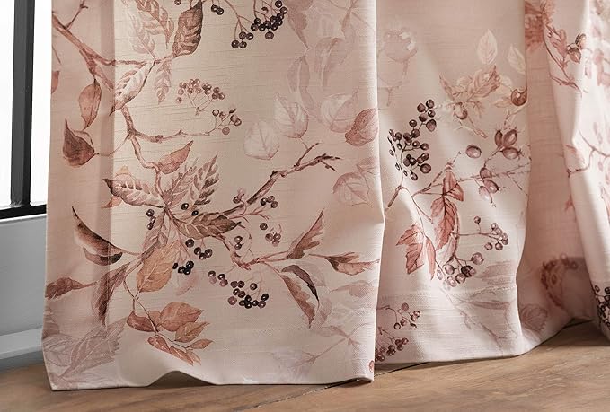 Maison d' Hermine Curtains for Living Room 100% Cotton 96 inch Length One Panel Light Filtering Curtains for Bedroom Windows with Rod and Loop Pockets Drapes (Equinoxe Beige, 50" W x 96" L)