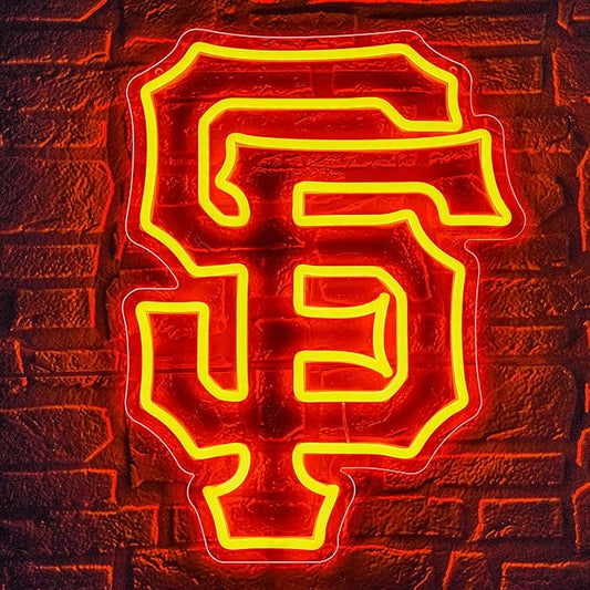 Baseball Neon Sign for Wall Decor Baseball Neon Light for Man Cave Birthday Gifts for Men With Dodge Team Logo Led Sign for Bar Party Dorm Decor Size16.1 * 12.2In(ZYLD062)