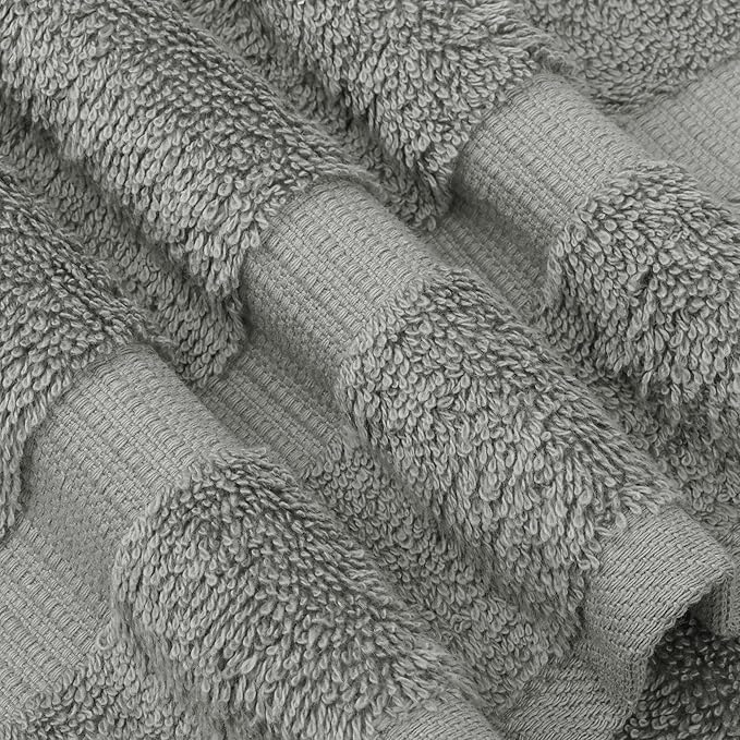 Chakir Turkish Linens | Hotel & Spa Quality 100% Cotton Premium Turkish Towels | Soft & Absorbent (4-Piece Washcloths, Gray)