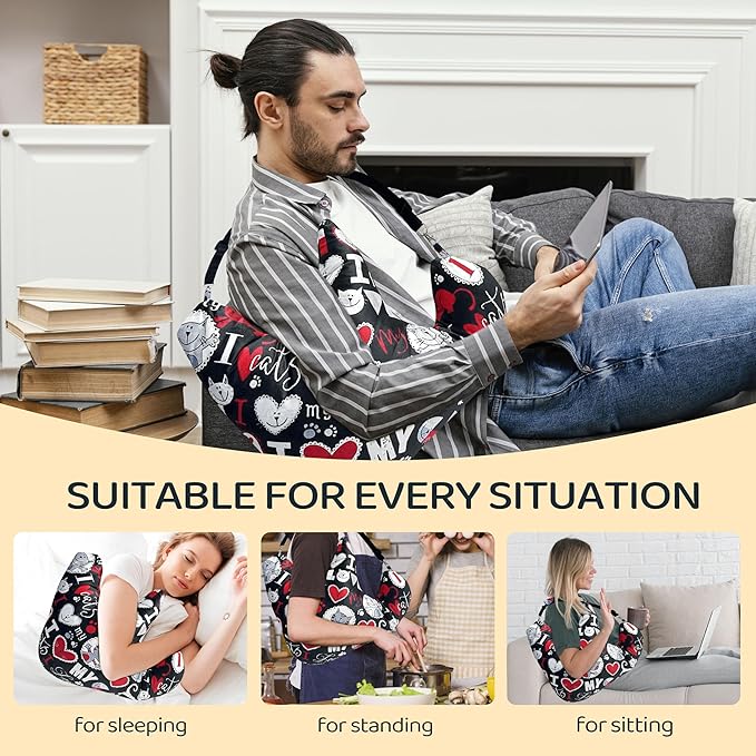 Rotator Cuff Pillow Post Shoulder Surgery Recovery Supplies Pillow,Providing Support for Post-Surgery Shoulder Comfortable Cotton Bag Pillow With an Detachable Design Post Surgery Shoulder Pillow