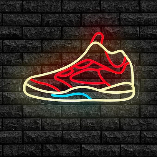 Track Shoe Neon Sign for Wall Decor,Dimmable LED Neon Light Sign for Bedroom Man Cave Sport Wall Art, Boy Birthday Gift, Room Decor