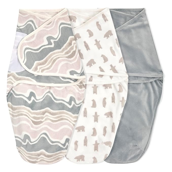 aden + anais??Essentials Easy Swaddle??wrap 1.5 TOG 3 Pack Little Woods Velboa (0-3 Months)