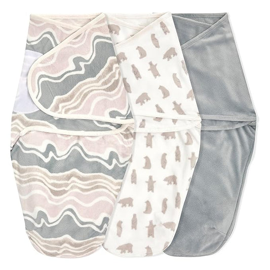 aden + anais??Essentials Easy Swaddle??wrap 1.5 TOG 3 Pack Little Woods Velboa (0-3 Months)