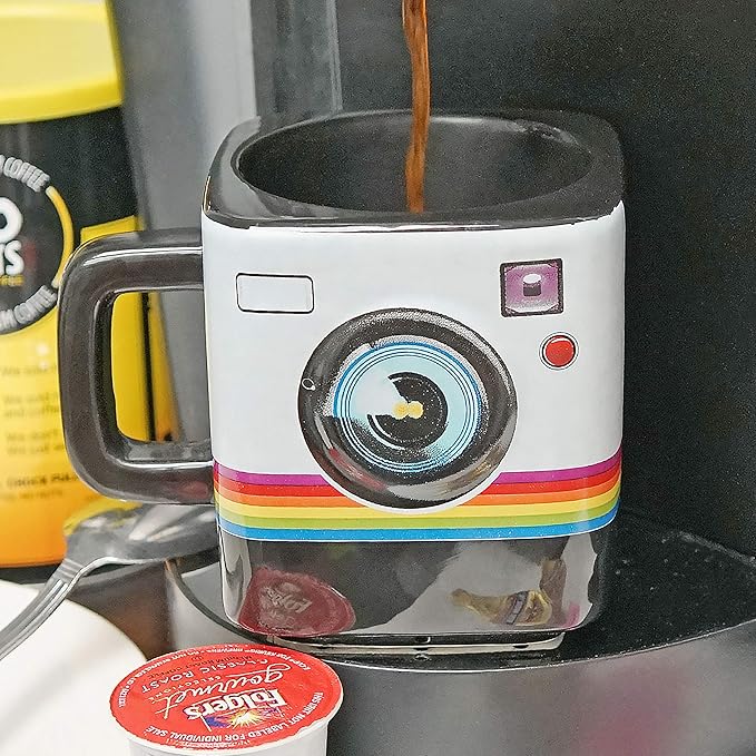 Instant Camera Ceramic Mug, 9oz - Fairly Odd Novelties - Fun Hipster Coffee & Tea Cup