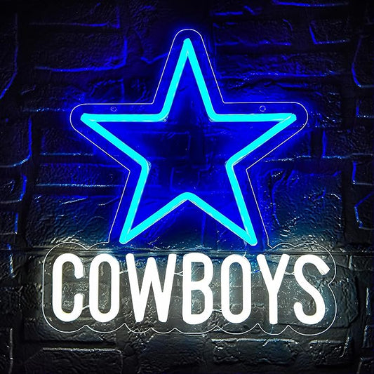 Neon Sign for Wall Decor Football Neon Light for Man Cave Birthday Gifts for Men With Football Team Sign for Bar Dorm Party Decor Game Room Size 12.2 * 12.8In(ZYLD055)