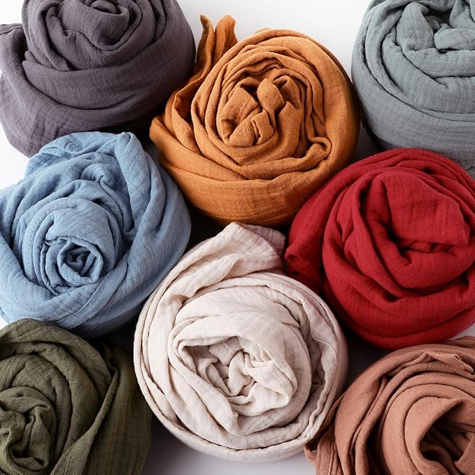 GLLQUEN BABY 4-Pack Muslin Swaddle Blankets for Unisex, Soft Breathable Receiving Blankets Neutral, Baby Swaddle Blanket for Boys and Girls, Newborn Essentials